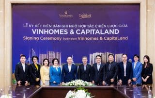 Lễ ký kết hợp tác chiến lược giữa Vinhomes và CapitaLand phát triển dự án The Fullton.