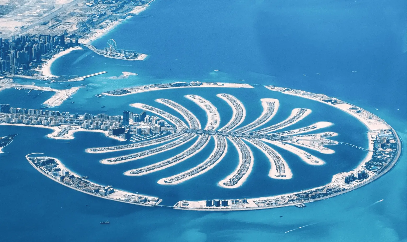 Quần đảo Palm Jumeirah ở ngoài khơi Dubai